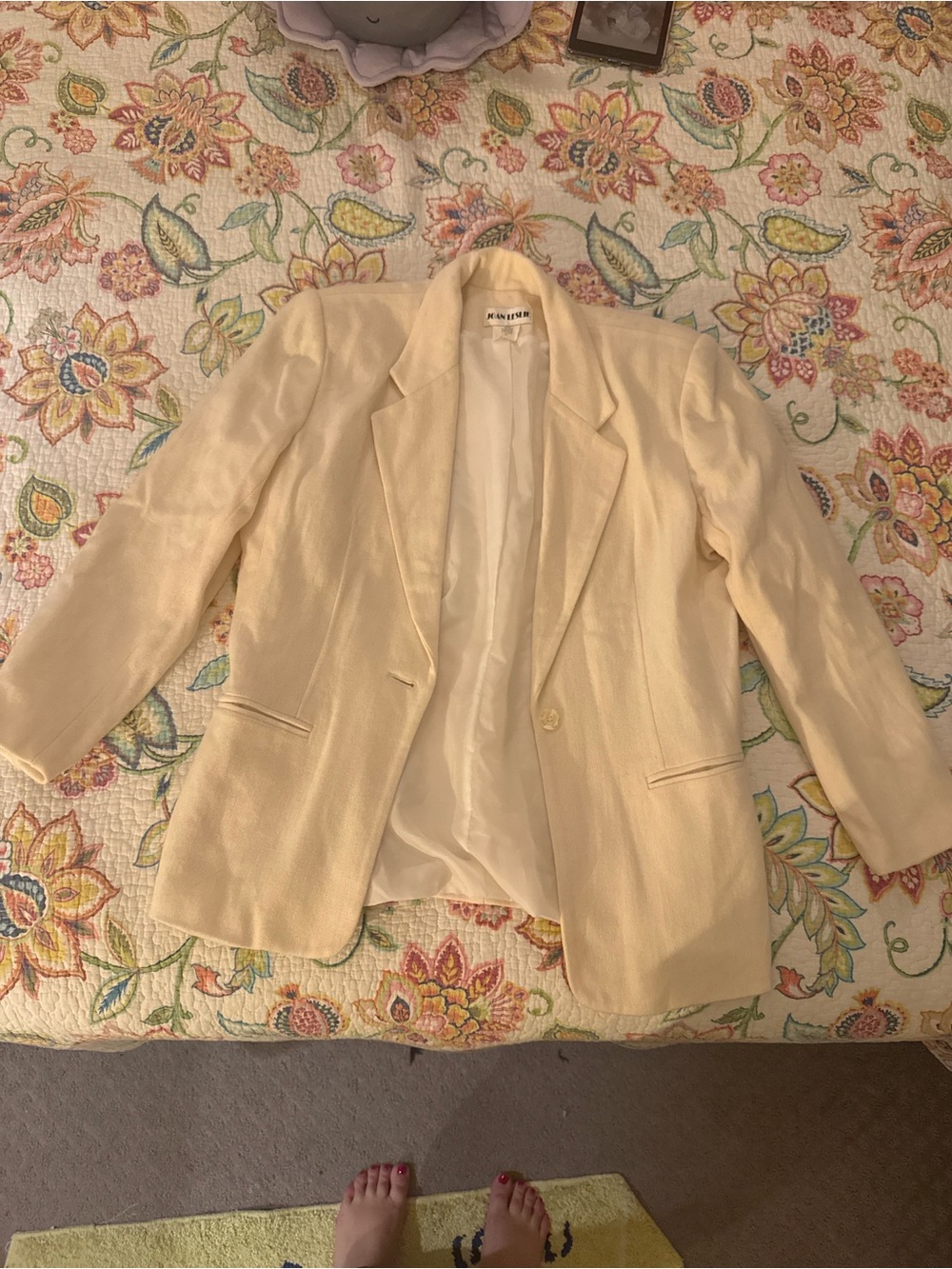 Jan Leslie Cream Women's Blazer Jacket